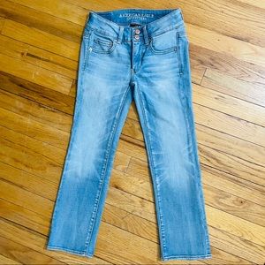 🎉4X HP🎉00 American Eagle 🦅 Artist Crop Super Stretch Jeans